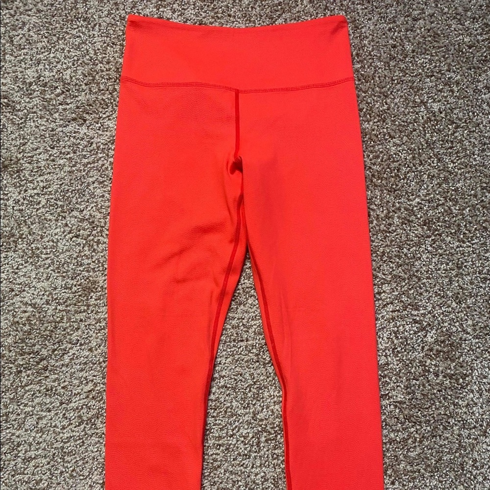 Red leggings. Size 4/S. ZYIA active.